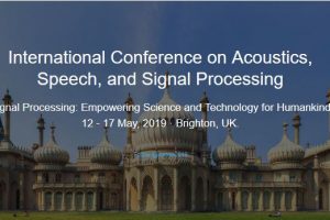 44th International Conference on Acoustics, Speech, and Signal Processing (ICASSP 2019)